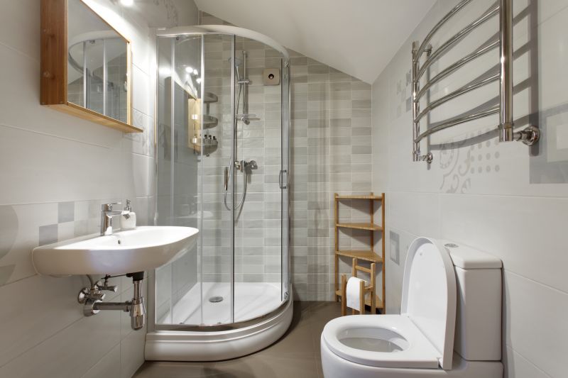Corner Shower with Niche Storage